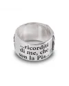 Bague Gerardo Sacco « Stil Novo » en argent, Pia De' Tolomei