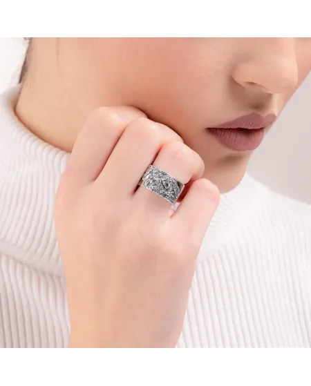 Bague Gerardo Sacco « Stil Novo » en argent, Pia De' Tolomei