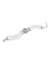 Gerardo Sacco Bracelet in Silver with Pearls and Coin