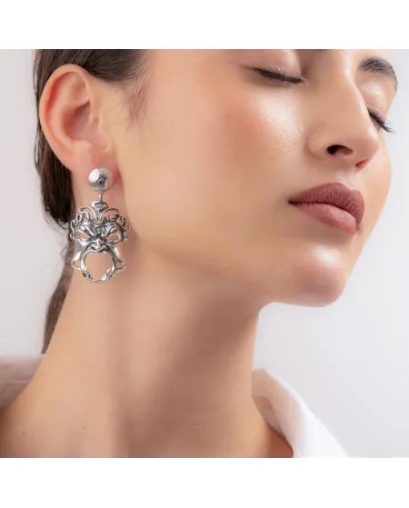 Boucles d'oreilles pendantes en argent Gerardo Sacco