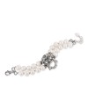 Bracelet Gerardo Sacco en argent avec perles et masque