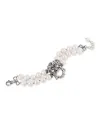 Gerardo Sacco Bracelet in Silver with Pearls and Mask