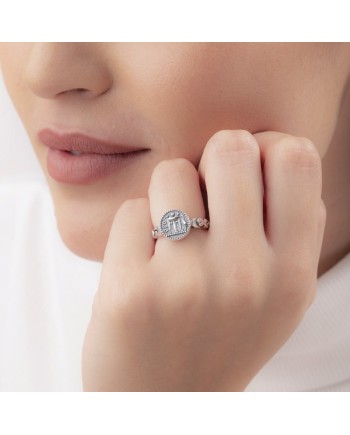 Anello Gerardo Sacco in Argento con Moneta Centrale e Greca