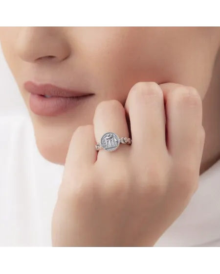 Anello Gerardo Sacco in Argento con Moneta Centrale e Greca