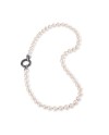 Gerardo Sacco Pearl Necklace with Silver Clasp
