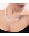 Collana Gerardo Sacco con Perle con Chiusura in Argento