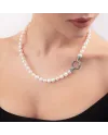Collana Gerardo Sacco con Perle con Chiusura in Argento