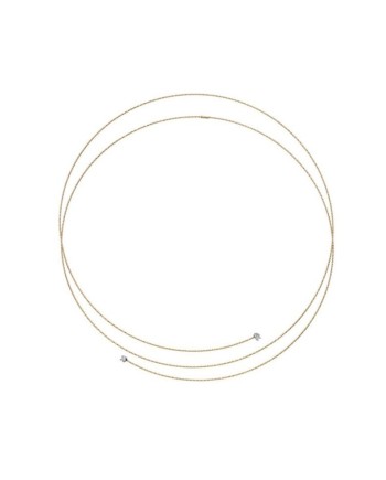 MagicWire Silence Necklace in Yellow Gold and Diamonds