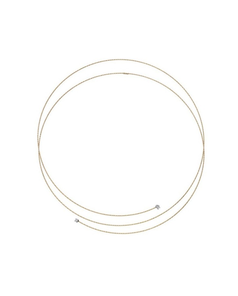 Collier MagicWire Silence en or jaune et diamants