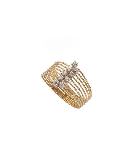 Anello MagicWire Sturdust in Oro Giallo con Diamanti