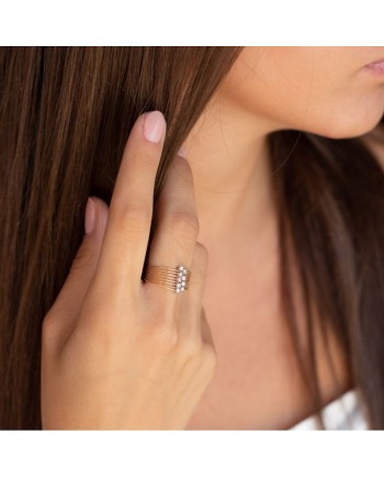 Bague MagicWire Sturdust en or jaune avec diamants