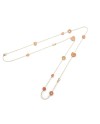 Collana Lunga Chatecler Anima 70 in oro giallo corallo e diamanti