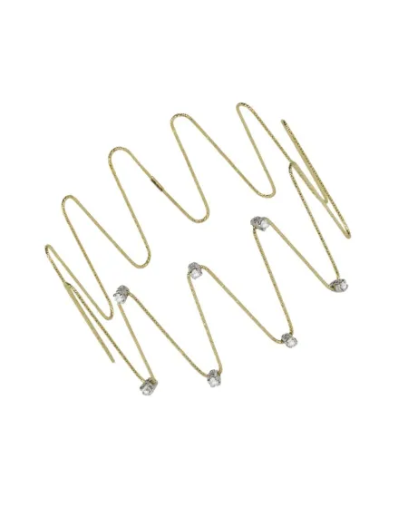 Malé MagicWire Bracelet in Yellow Gold with Diamonds