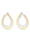 Marco Bicego Masai Drop Earrings in Yellow Gold with Diamonds