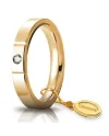 Alliance Cercles de Lumière Unoaerre en or jaune avec diamants de 3,5 mm