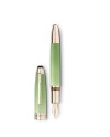 Montblanc Meisterstuck Calligraphy Solitaire Celadon Dégradé Fountain Pen with Curved Nib