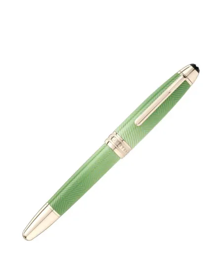 Montblanc Meisterstuck Calligraphy Solitaire Celadon Dégradé Fountain Pen with Curved Nib