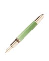 Stylo plume Montblanc Meisterstück Calligraphy Solitaire Celadon Dégradé avec plume courbée