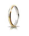 Alliance Unoaerre Andromeda «&nbsp;Slim&nbsp;» en or bicolore 3&nbsp;mm