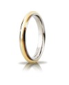 Unoaerre Andromeda "Slim" Wedding Ring in Two-Tone Gold 3 mm