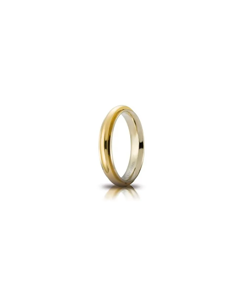 Alliance Unoaerre Andromède en or bicolore 4 mm Alliance Unoaerre Andromède en or bicolore 4 mm