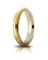 Unoaerre Andromeda Wedding Ring in Two-Tone Gold 4 mm