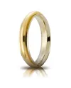 Unoaerre Andromeda Wedding Ring in Two-Tone Gold 4 mm