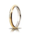 Alliance Unoaerre Andromeda « Slim » en or bicolore avec diamant de 4 mm