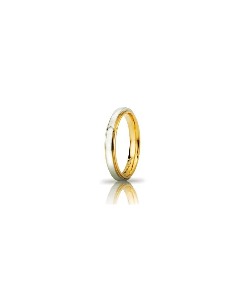Alliance Unoaerre Cassiopea «&nbsp;Slim&nbsp;» en or bicolore 3&nbsp;mm