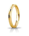 Unoaerre Corona Slim Wedding Ring in Yellow Gold 3 mm