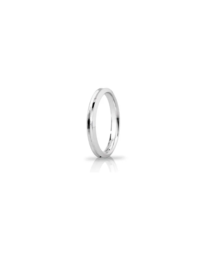 Alliance fine Corona Unoaerre en or blanc 3 mm
