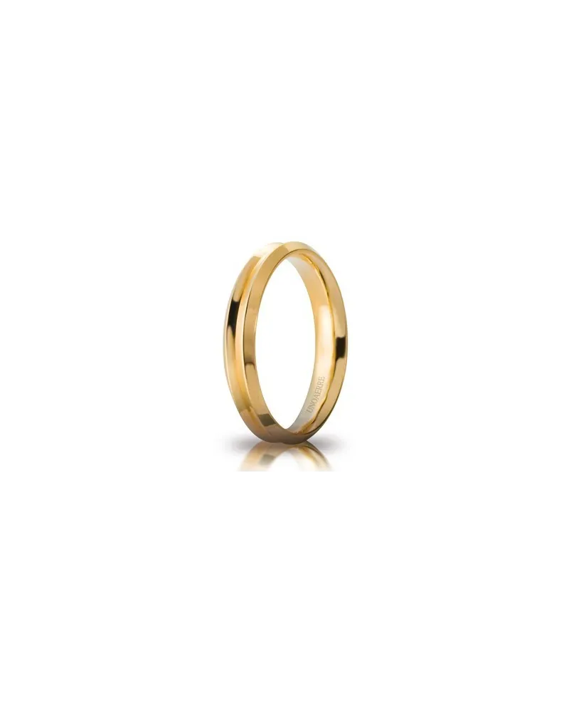 Unoaerre Corona Wedding Ring in Yellow Gold 4 mm