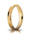 Unoaerre Corona Wedding Ring in Yellow Gold 4 mm