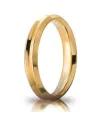 Unoaerre Corona Wedding Ring in Yellow Gold 4 mm