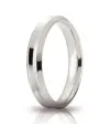Alliance Corona Unoaerre en or blanc 4 mm