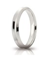 Unoaerre Corona Wedding Ring in White Gold 4 mm