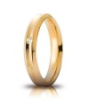 Alliance Corona Unoaerre en or jaune 4 mm avec diamant