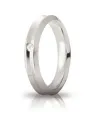 Unoaerre Corona Wedding Ring in White Gold 4 mm with Diamond