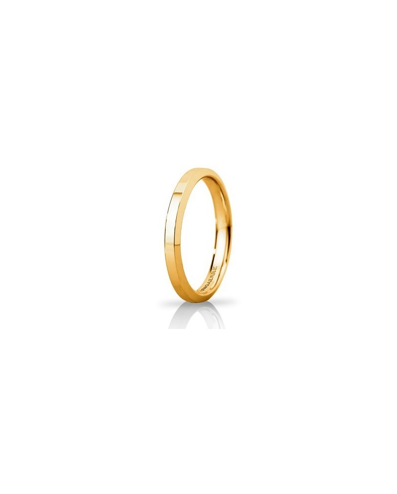 Unoaerre Hydra Wedding Ring in Yellow Gold 3 mm