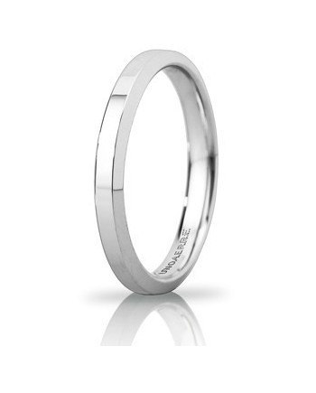 Alliance Unoaerre Hydra « Slim » en or blanc 3 mm