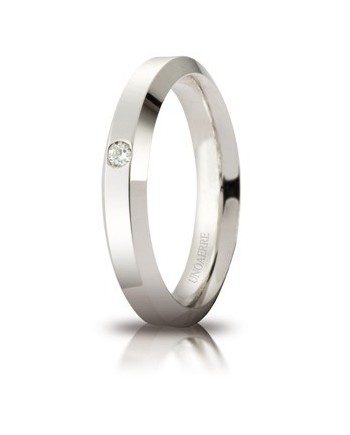 Alliance Unoaerre Hydra en or blanc 4 mm avec diamant