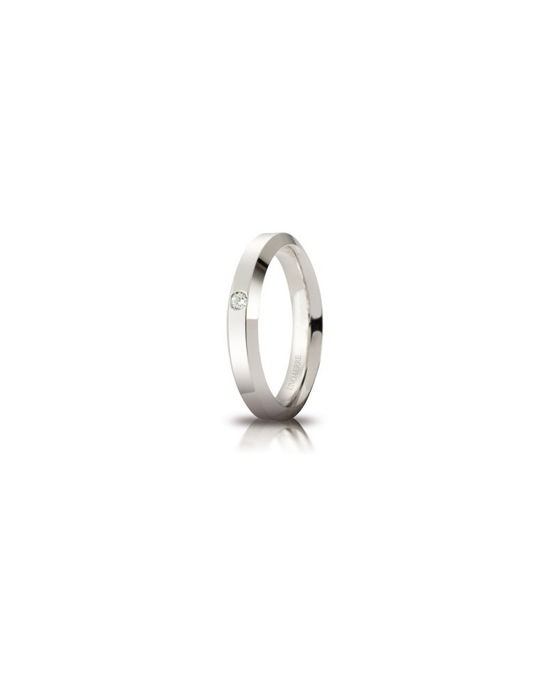 Alliance Unoaerre Hydra en or blanc 4 mm avec diamant