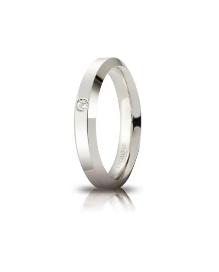 Alliance Unoaerre Hydra en or blanc 4 mm avec diamant