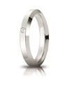 Alliance Unoaerre Hydra en or blanc 4 mm avec diamant