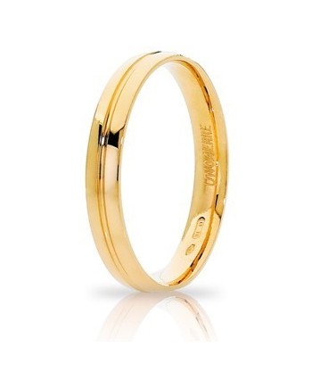 Unoaerre Lyra Wedding Ring in Yellow Gold