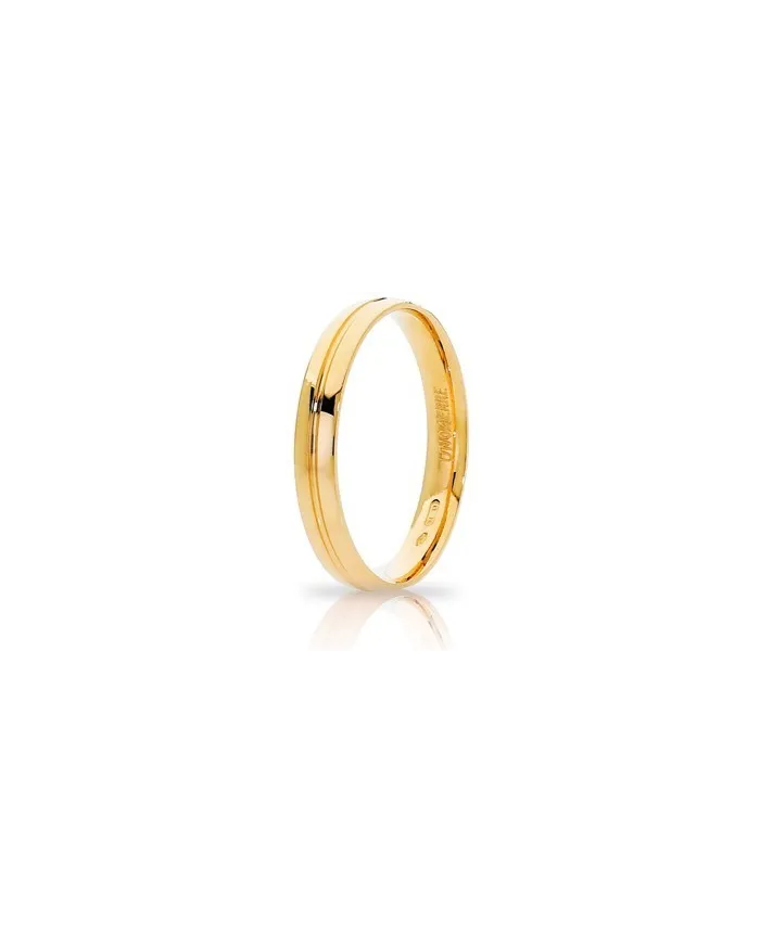 Unoaerre Lyra Wedding Ring in Yellow Gold