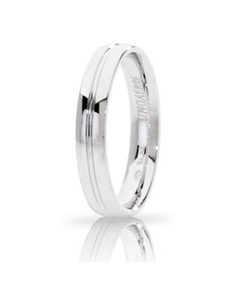 Unoaerre Lyra White Gold Wedding Band