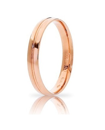 Unoaerre Lyra Rose Gold Wedding Band