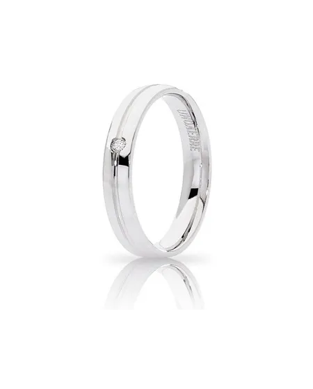 Alliance Unoaerre Lyra en or blanc avec diamant