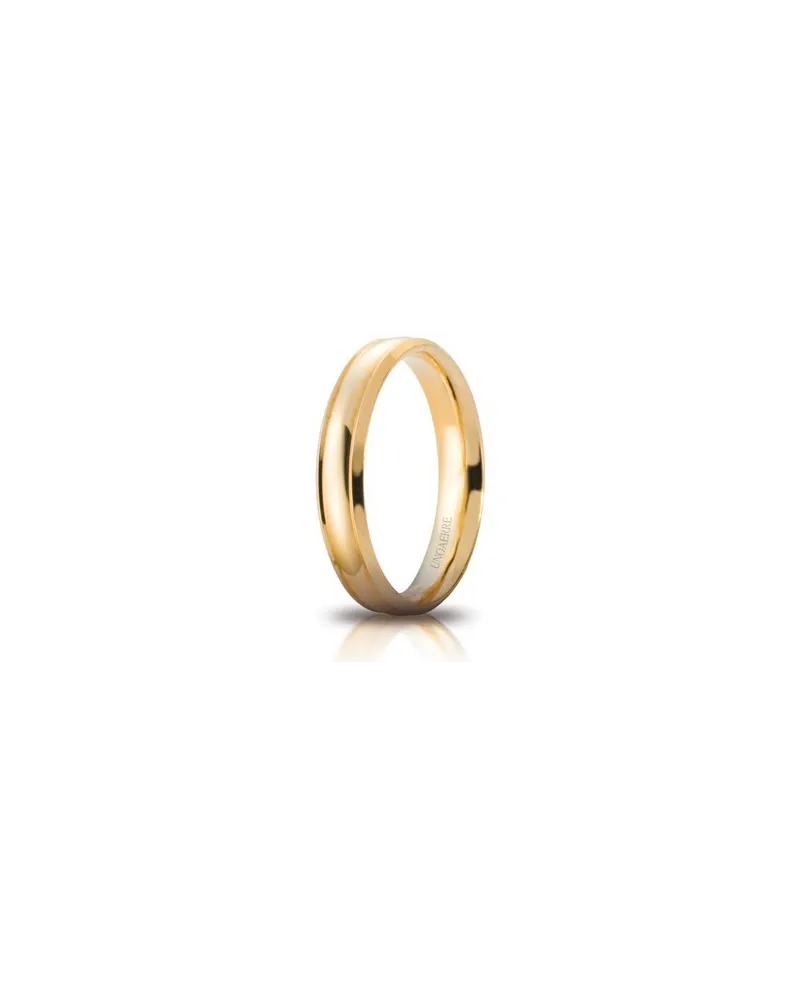 Unoaerre Orion Wedding Ring in Yellow Gold 4 mm Unoaerre Orion Wedding Ring in Yellow Gold 4 mm